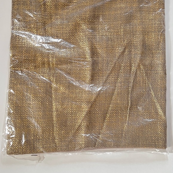 NWT West elm metallic golden woven pillow cover 18” - Picture 3 of 5